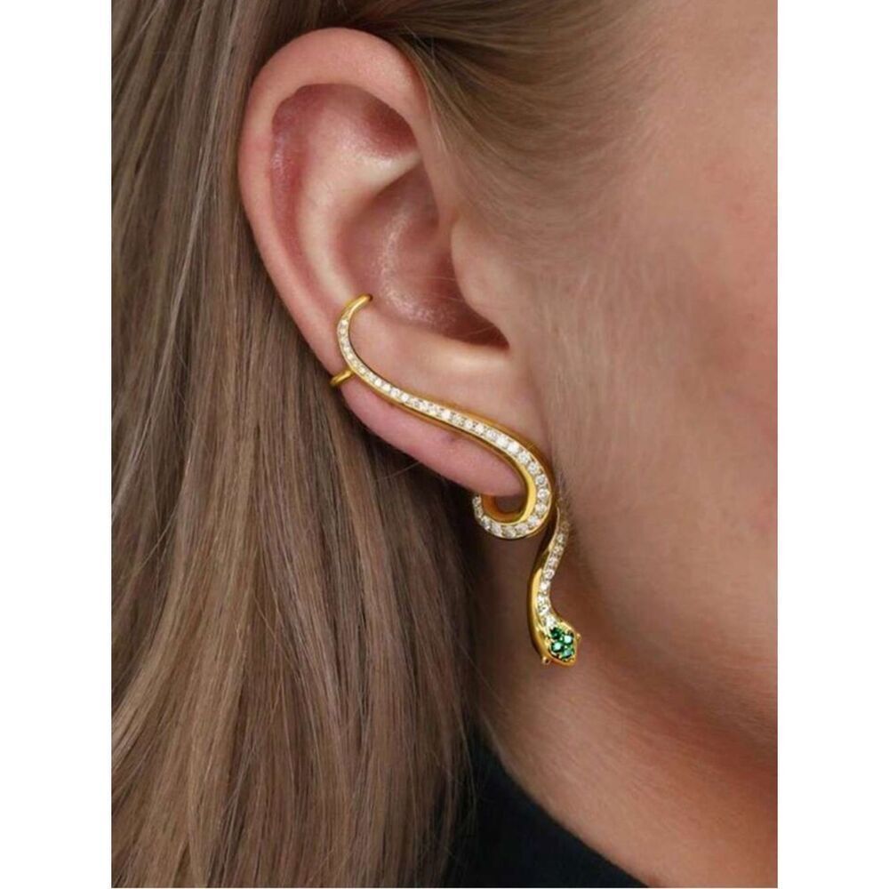 Gold Snake Ear Cuff A1761
